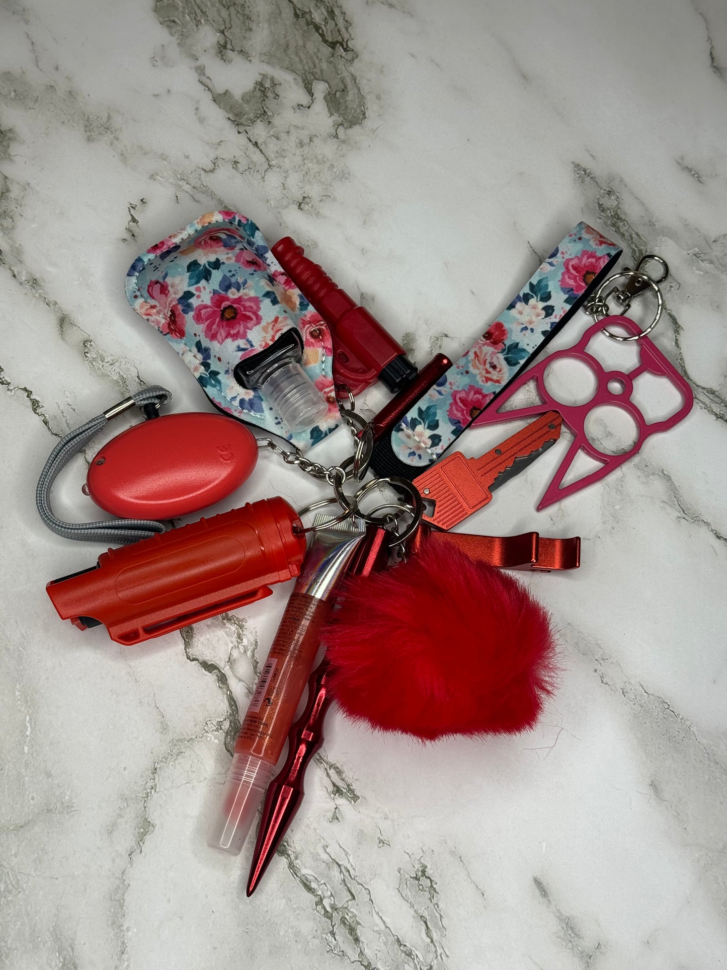 Safety Keychain with Brass