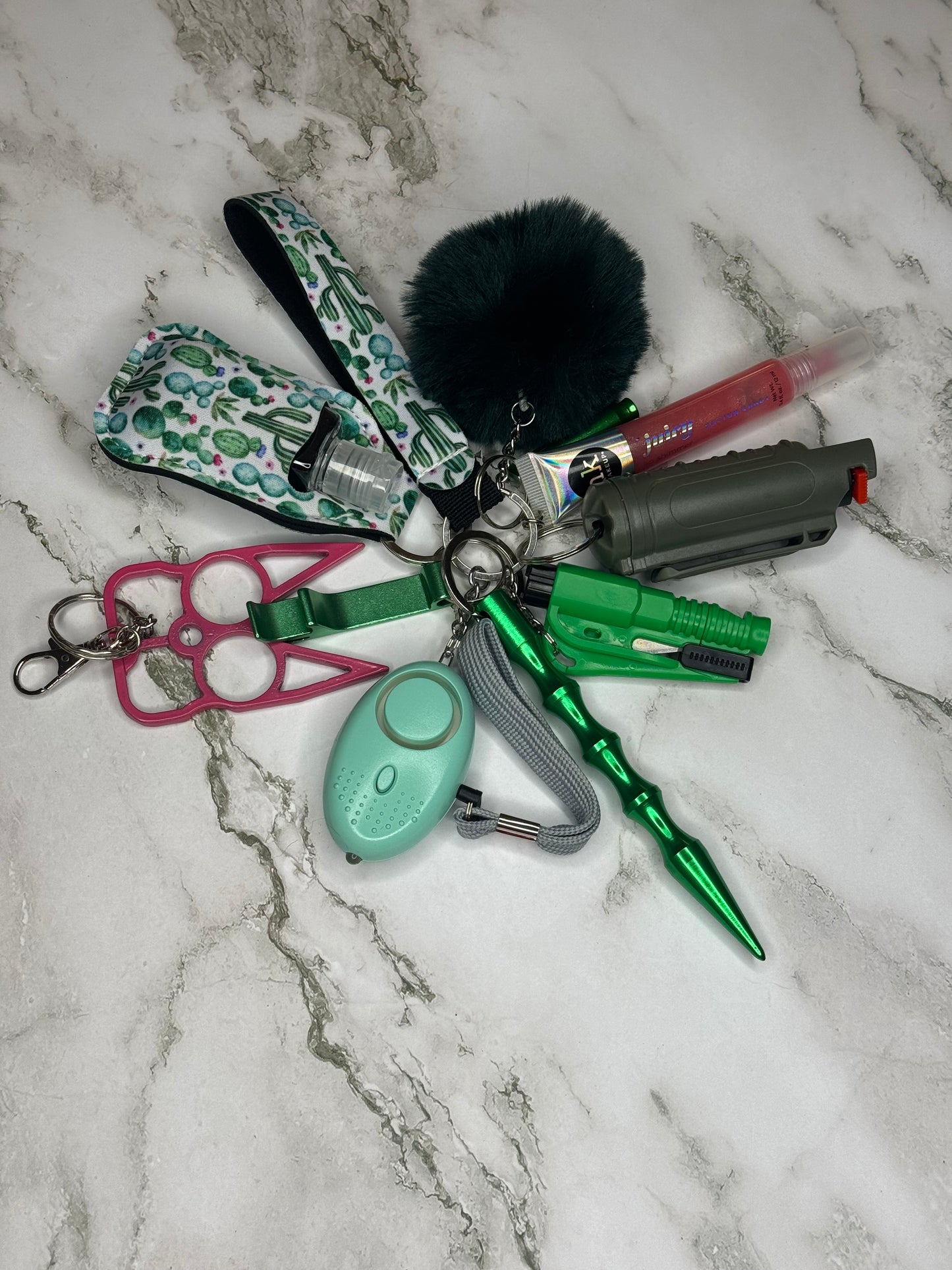 Safety Keychain with Brass