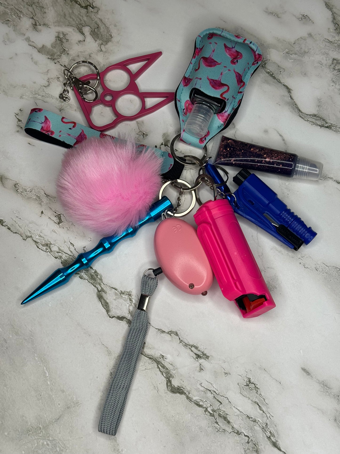 Safety Keychain with Brass