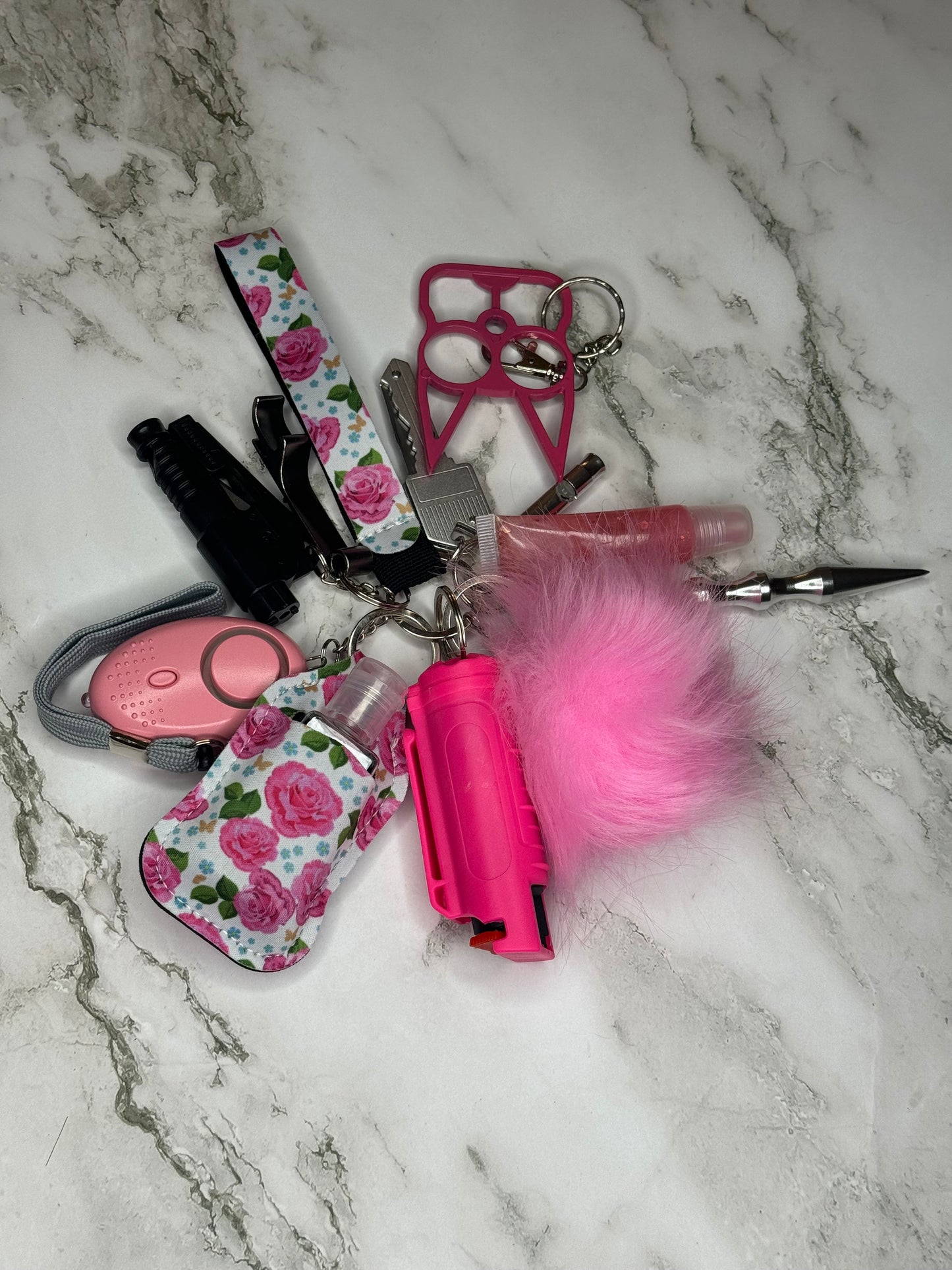 Safety Keychain with Brass