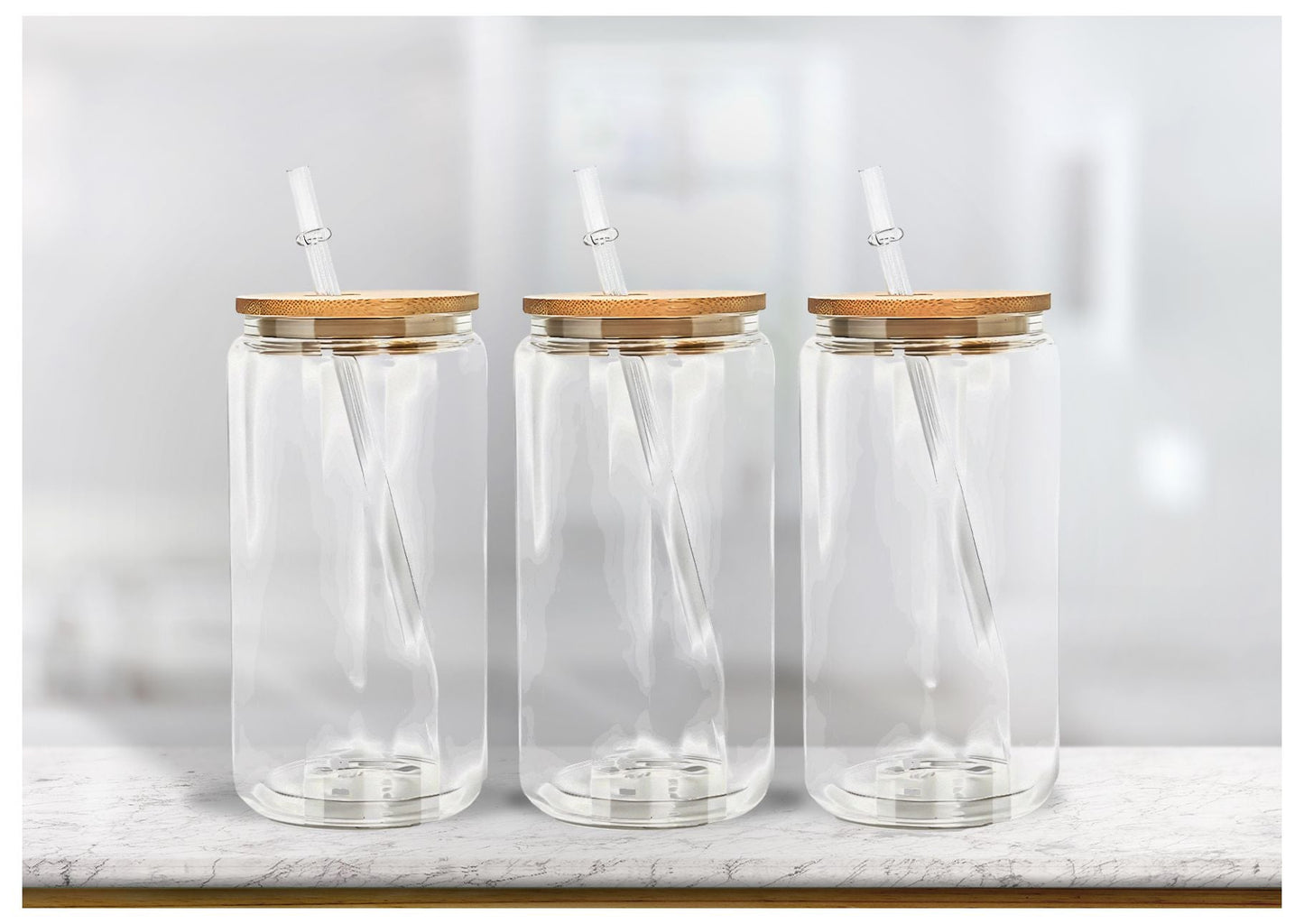 Snowglobe Glass Cup (16oz)